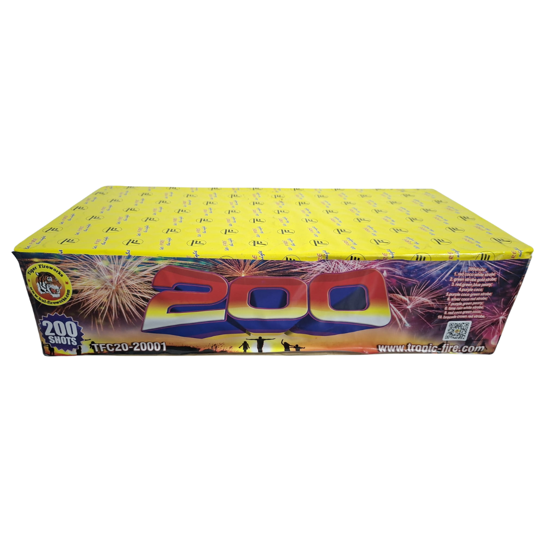 Baterie de artificii 200 Shots, 200 focuri, 22 calibru