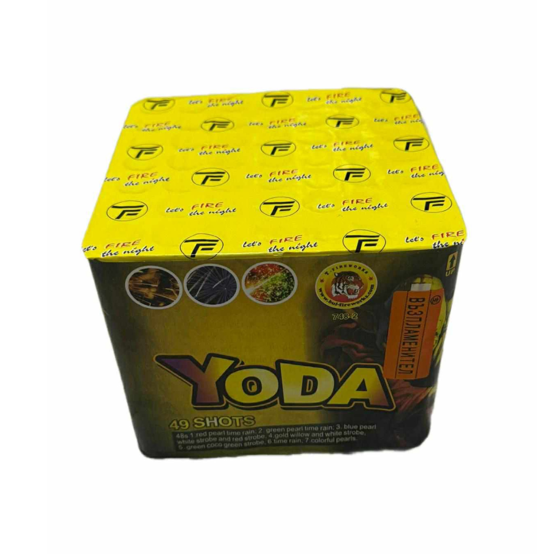 Baterie de artificii Yoda, 49 focuri