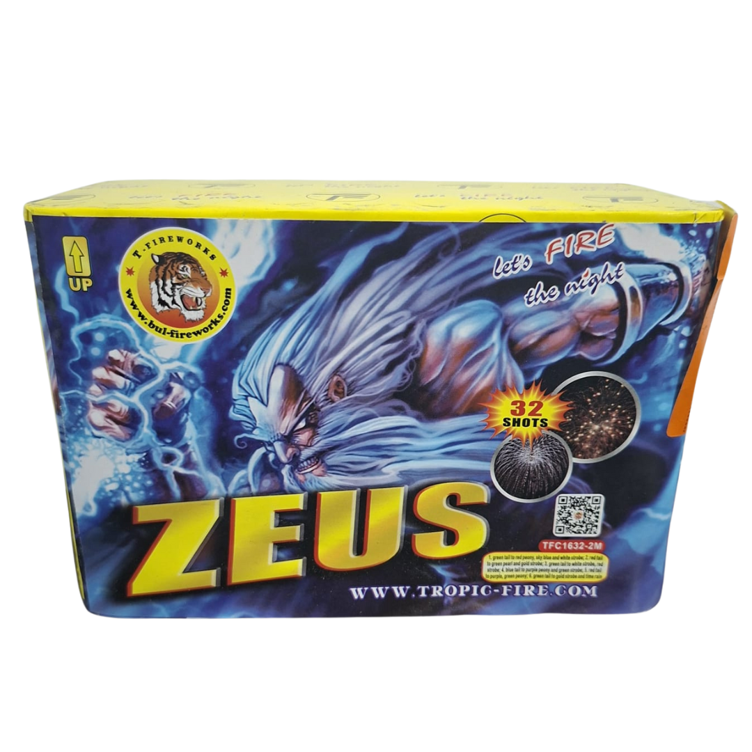 Baterie de artificii Zeus, 32 focuri, 18 calibru